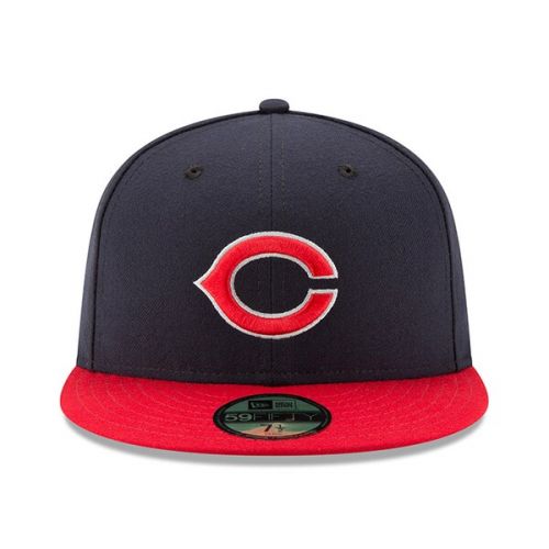  Mens Cincinnati Tigers New Era Navy/Red Turn Back the Clock Throwback 59FIFTY Fitted Hat