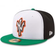Men's Norfolk Tides New Era WhiteGreen Theme Authentic Collection On-Field 59FIFTY Fitted Hat
