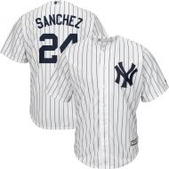 Mens New York Yankees Gary Sanchez Majestic White Big & Tall Alternate Cool Base Replica Player Jersey