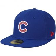 Mens Chicago Cubs New Era Royal Flected Team Fitted Hat