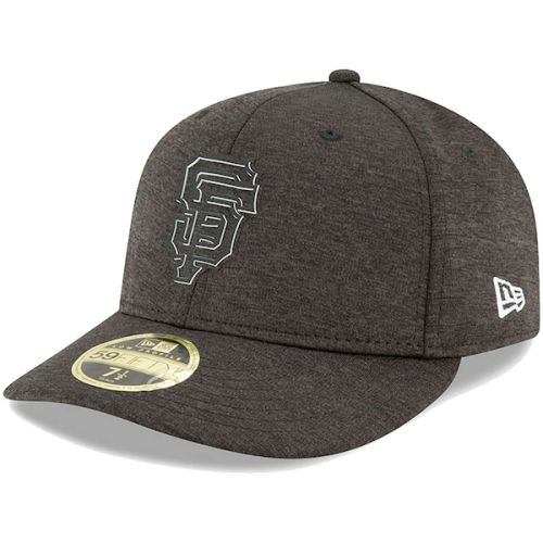  Men's San Francisco Giants New Era Black 2018 Clubhouse Collection Low Profile 59FIFTY Fitted Hat