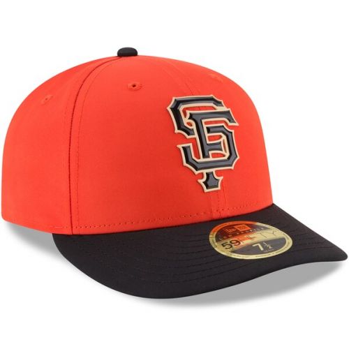  Men's San Francisco Giants New Era OrangeBlack On-field Prolight Batting Practice Low Profile 59FIFTY Fitted Hat