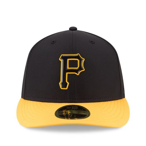  Men's Pittsburgh Pirates New Era Black 2018 On-Field Prolight Batting Practice Low Profile 59FIFTY Fitted Hat