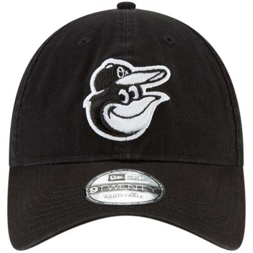 Men's Baltimore Orioles New Era Black Core Classic Twill 9TWENTY Adjustable Hat