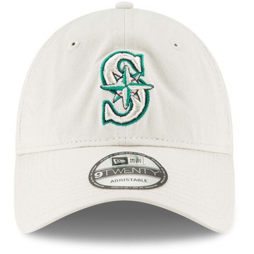  Men's Seattle Mariners New Era Tan Core Classic Twill 9TWENTY Adjustable Hat