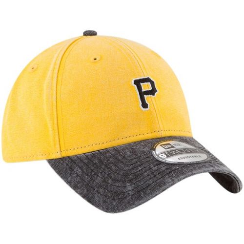  Men's Pittsburgh Pirates New Era Gold Rugged 9TWENTY Adjustable Hat