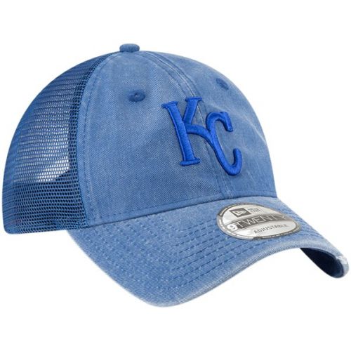  Men's Kansas City Royals New Era Royal Tonal Washed 9TWENTY Adjustable Hat