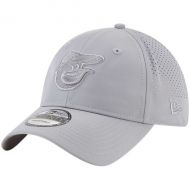 Men's Baltimore Orioles New Era Gray Perforated Tone 9TWENTY Adjustable Hat
