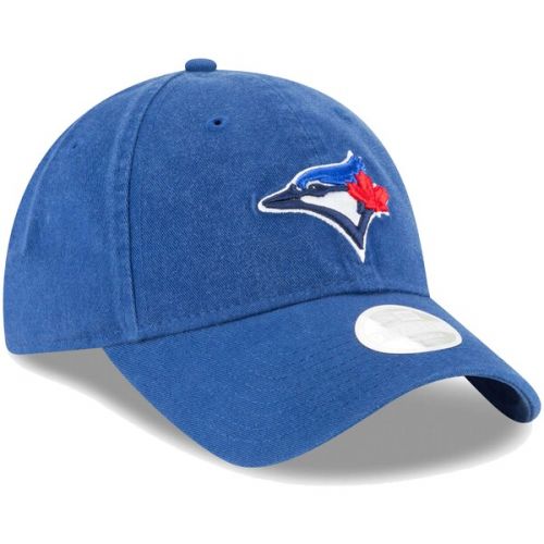  Womens Toronto Blue Jays New Era Royal Logo Core Classic Twill Team Color 9TWENTY Adjustable Hat