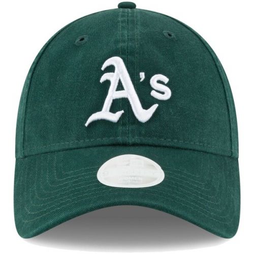  Women's Oakland Athletics New Era Green Logo Core Classic Twill Team Color 9TWENTY Adjustable Hat