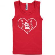 Girls Youth St. Louis Cardinals Soft as a Grape Red Cotton Tank Top