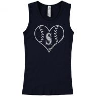 Girls Youth Seattle Mariners Soft as a Grape Navy Cotton Tank Top