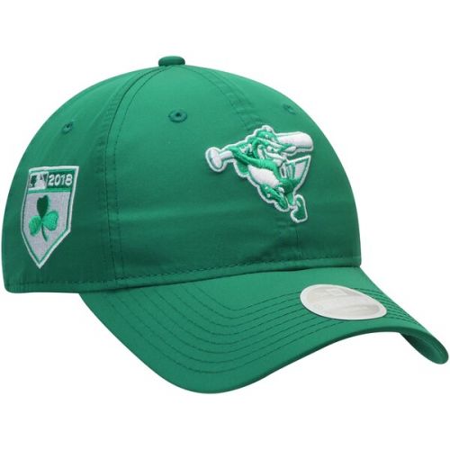  Women's Baltimore Orioles New Era Green 2018 St. Patrick's Day Prolight 9TWENTY Adjustable Hat