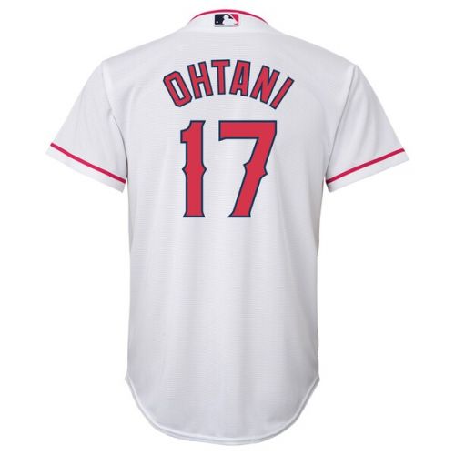  Youth Los Angeles Angels Shohei Ohtani Majestic White Official Cool Base Player Jersey