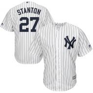 Men's New York Yankees Giancarlo Stanton Majestic White Cool Base Replica Player Jersey