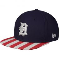 Mens Detroit Tigers New Era Navy/Red Fully Flagged 9FIFTY Adjustable Hat