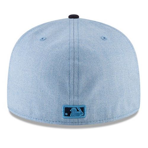  Men's Cleveland Indians New Era Light Blue 2018 Father's Day On Field 59FIFTY Fitted Hat