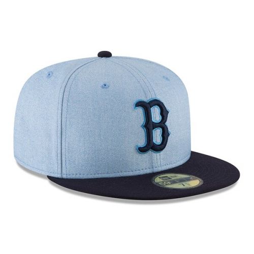  Men's Boston Red Sox New Era Light Blue 2018 Father's Day On Field 59FIFTY Fitted Hat
