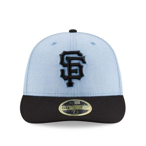  Men's San Francisco Giants New Era Light Blue 2018 Father's Day On Field Low Profile 59FIFTY Fitted Hat