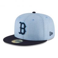 Men's Boston Red Sox New Era Light Blue 2018 Father's Day On Field 59FIFTY Fitted Hat