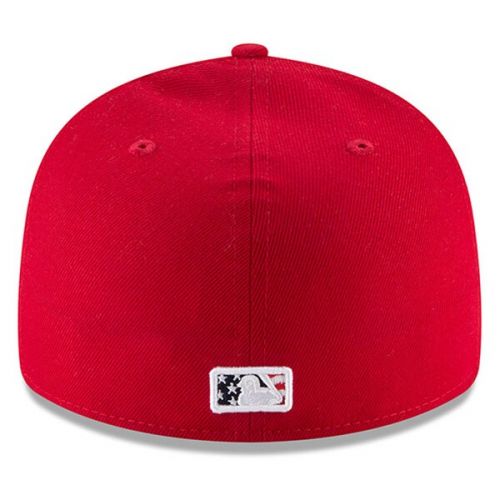  Mens Washington Nationals New Era Red 2018 Stars & Stripes 4th of July On-Field Low Profile 59FIFTY Fitted Hat