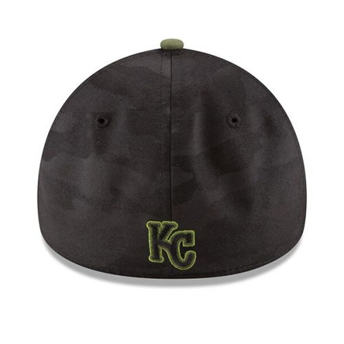  Mens Kansas City Royals New Era Black 2018 Memorial Day 49FORTY Fitted Hat