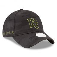 Women's Kansas City Royals New Era Black 2018 Memorial Day 9TWENTY Adjustable Hat