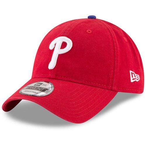  Men's Philadelphia Phillies New Era Red Game Replica Core Classic 9TWENTY Adjustable Hat