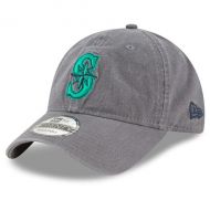 Mens Seattle Mariners New Era Graphite Primary Logo Core Classic 9TWENTY Adjustable Hat