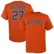 Youth Houston Astros Jose Altuve Majestic Orange Name & Number T-Shirt
