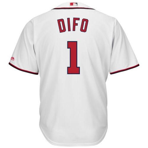  Men's Washington Nationals Wilmer Difo Majestic White Home Cool Base Player Jersey