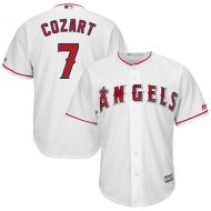 Mens Los Angeles Angels Zack Cozart Majestic White Home Cool Base Player Jersey