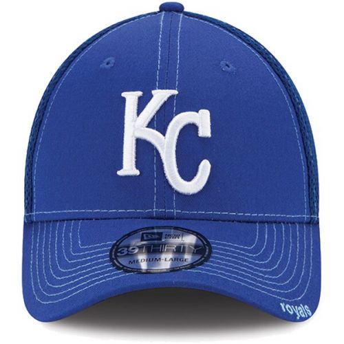  New Era Kansas City Royals Neo 39Thirty Stretch Fit Hat - Royal Blue
