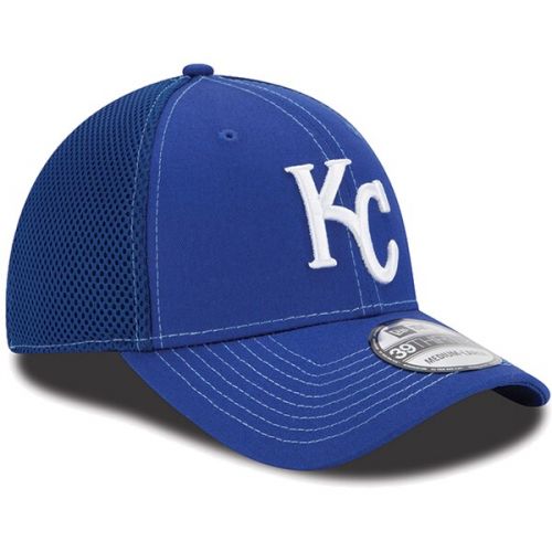  New Era Kansas City Royals Neo 39Thirty Stretch Fit Hat - Royal Blue