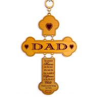 GreatDecorativeCross Fathers Day Gift - Christmas Gifts for Daddy Personalized from Son - Daughter - Kids - Wall Cross