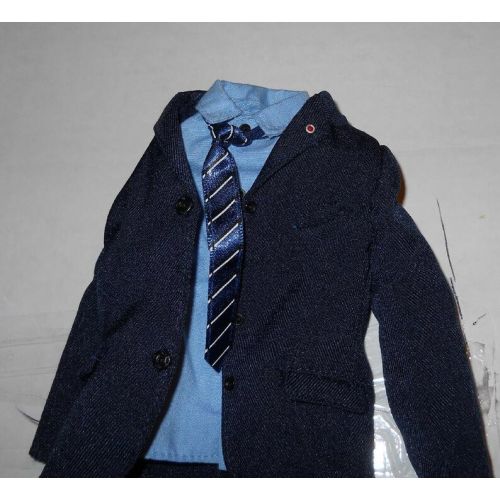  RSCustomToys Blue business suit for 12 inch action figure - Shirt, tie, pants and jacket