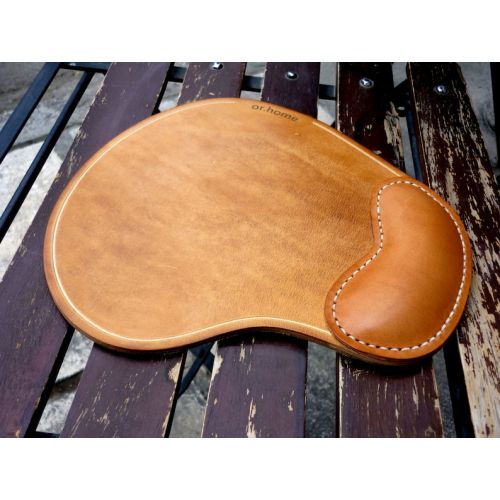  OUSI mouse pad leather ergonomic wrist rest support groomsmen gift mouse pad corporate gift boyfriend gift personalized, Valentines gift
