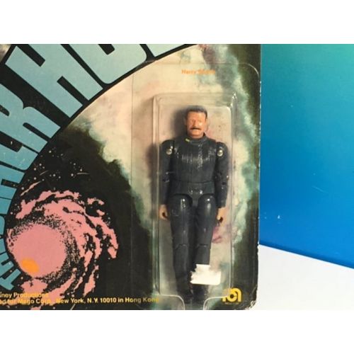  UNIQUETREASUREFREAK MEGO BLACK HOLE 1979 vintage moc action figure Harry Booth Troublesome reporter Walt Disney corporation rare toy from movie sealed unopened
