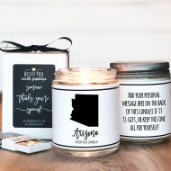 Helloyoucandles Arizona Scented Candle - Homesick Gift | Feeling Homesick | State Scented Candle | Moving Gift | College Student Gift | State Candles