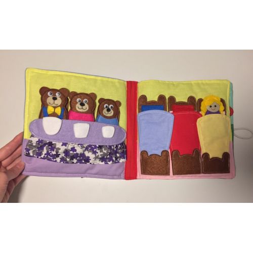  SmARTkrafts Quiet book, finger puppets, theatre, Three Little Pigs, Red Riding Hood