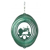 Swenproducts Tractor Circle Mini Swirly Metal Wind Spinner