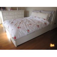Nurdanceyiz Shabby chic bedding floral rose Pink Red print floral Twin XL queen super king oversized 120x120 120x98 118x114 116x96 88x90 duvet cover