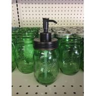 IndustrialRewind Oil Rubbed Bronze Mason Jar Soap Dispenser Lid and Pump for Regular Liquid Soap - Jar Not Included - Will NOT work with Foaming Soap