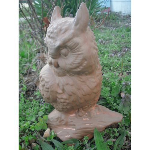  MapleHillCeramics Outdoor garden owl Garden statue MADE TO ORDER gifts for her garden Large outdoor owl statue gifts for his garden gifts for dad gift for mom