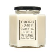 LindsayLucasCandles A Teacher Is Like A Candle, It Consumes Itself To Light The Way For Others, Teacher Gift, Apple Candle, End Of Year Gift, Gift For Teacher