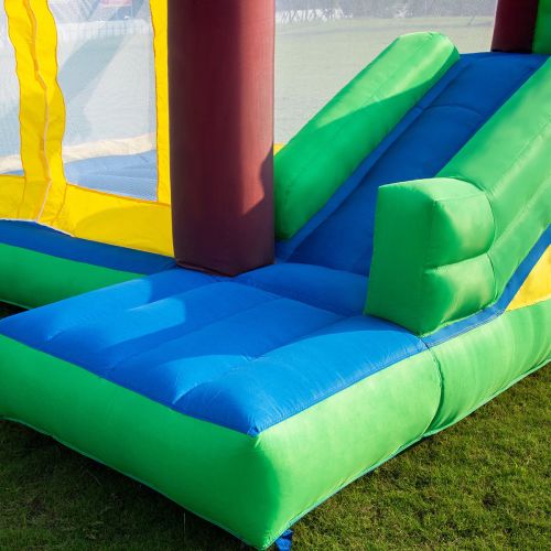 코스트웨이 Costway Goplus Inflatable Moonwalk Jungle Bounce House Jumper Bouncy Kids Jump Bouncer Castle