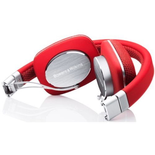  Bowers & Wilkins P3 On Ear Wired Headphones Mic & Remote RED