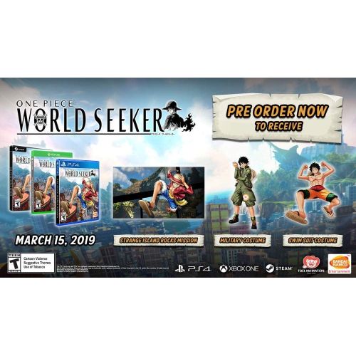 반다이 Bandai Namco ONE PIECE: World Seeker, BandaiNamco, PlayStation 4, 722674121217