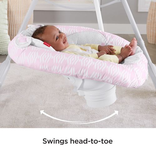 피셔프라이스 Fisher-Price Cradle n Swing with 6-Speeds, Snugabear Sweetie