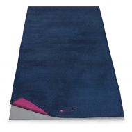 Gaiam Grippy Yoga Mat Towel - Vivid BlueFuchsia